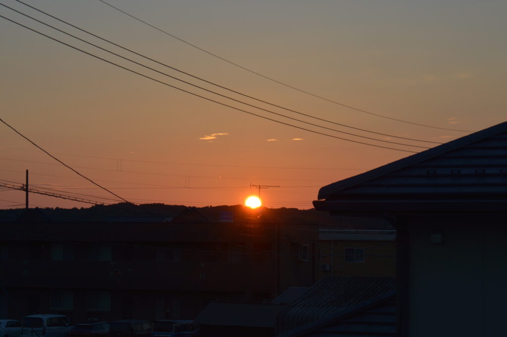 朝日　2021年7月25日撮影