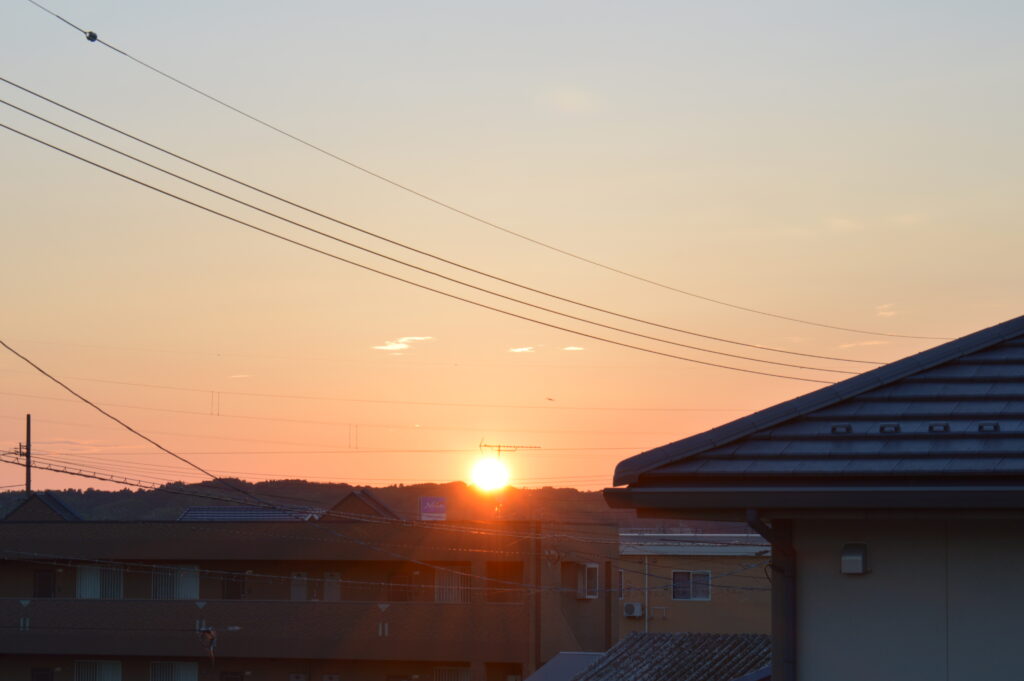 朝日　2021年7月25日撮影