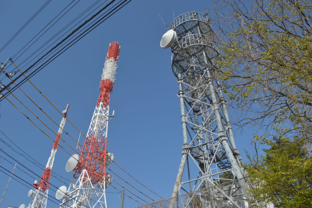 電波塔　2021年4月19日撮影