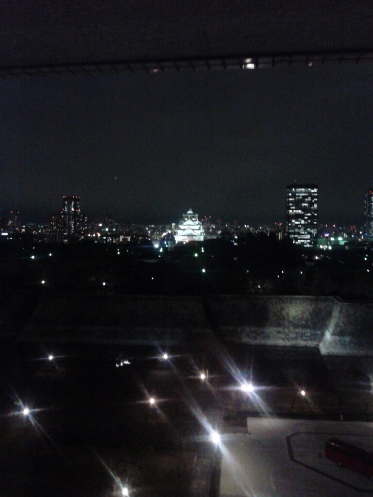夜の大阪城　2016年1月21日撮影