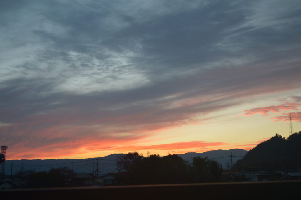 朝焼け　2023年11月23日撮影