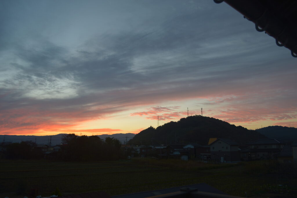 朝焼け　2023年11月23日撮影