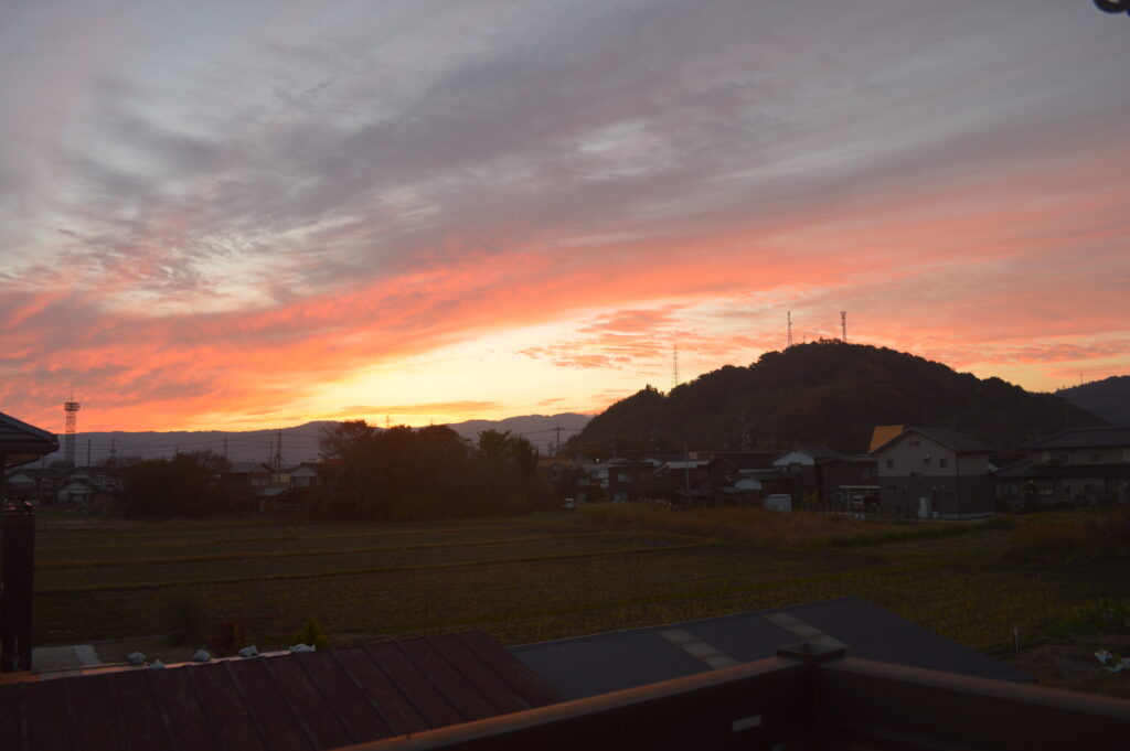朝焼け　2023年11月23日撮影