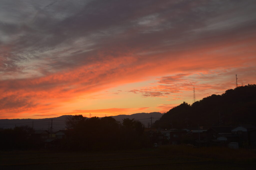 朝焼け　2023年11月23日撮影