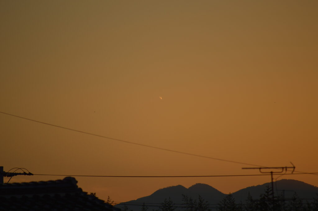 夕焼け　2023年12月4日撮影