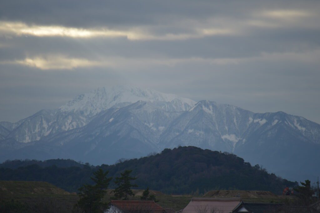 冬の大山　2024年1月2日撮影