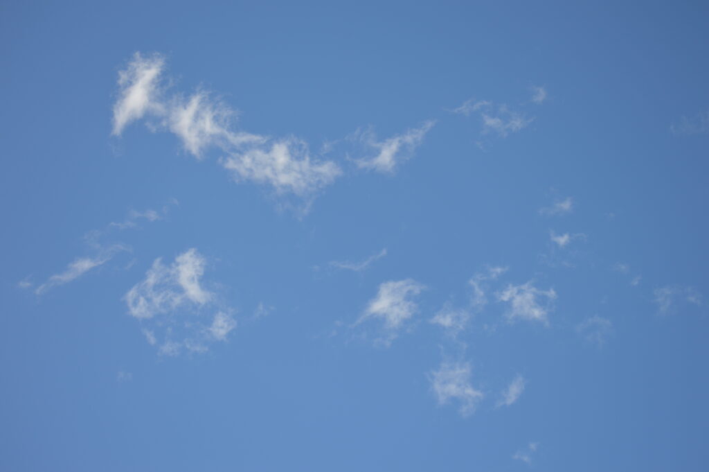 青空　2024年2月18日撮影