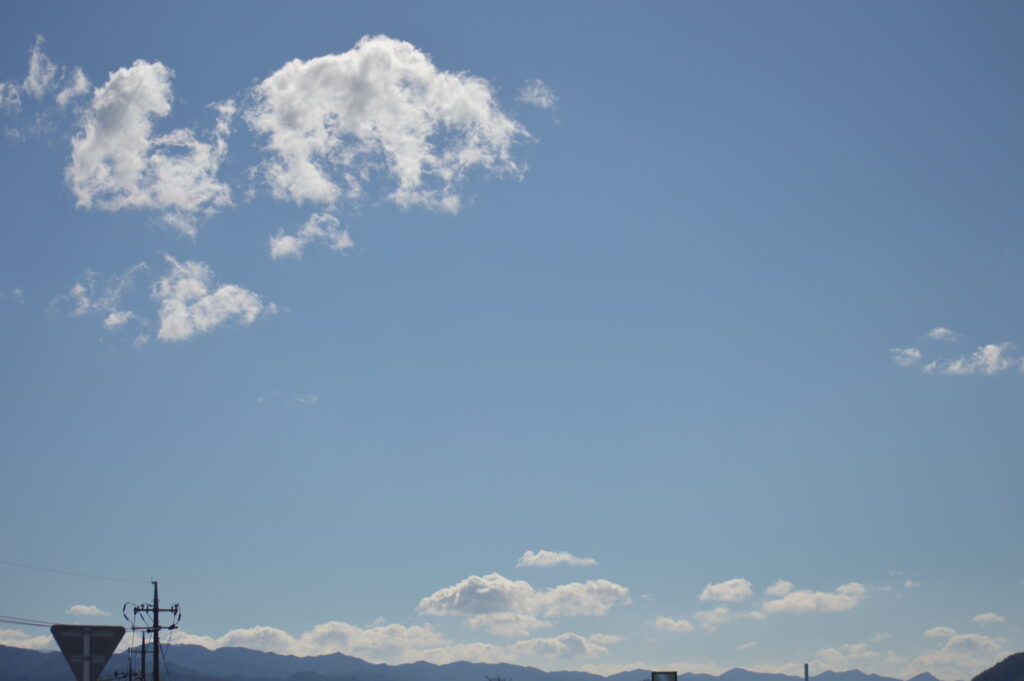 青空　2024年2月18日撮影
