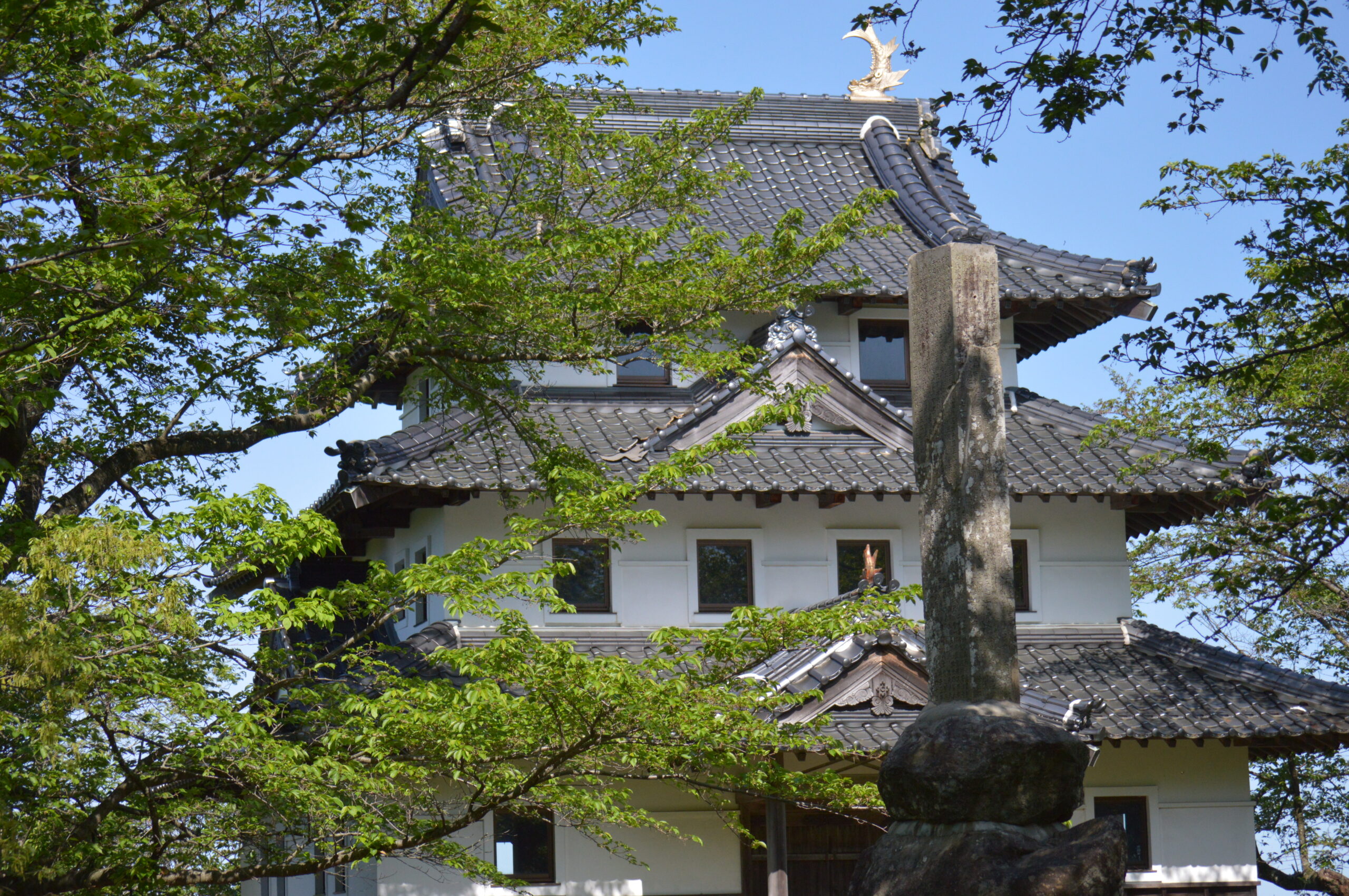 羽衣石城跡　模擬天守　2024年4月28日撮影